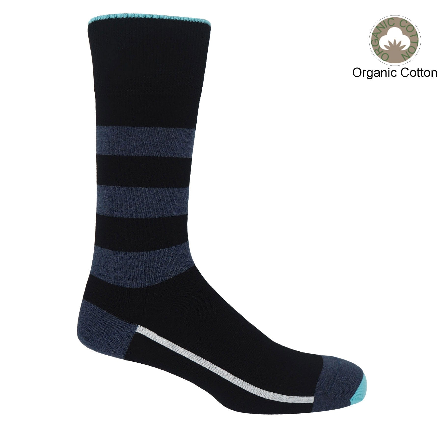 Equilibrium Men's Organic Cotton Socks 6-Pack | Soft Breathable Comfortable Ankle Socks for Everyday Wear, Gym & Outdoor Activities | Multiple Colors