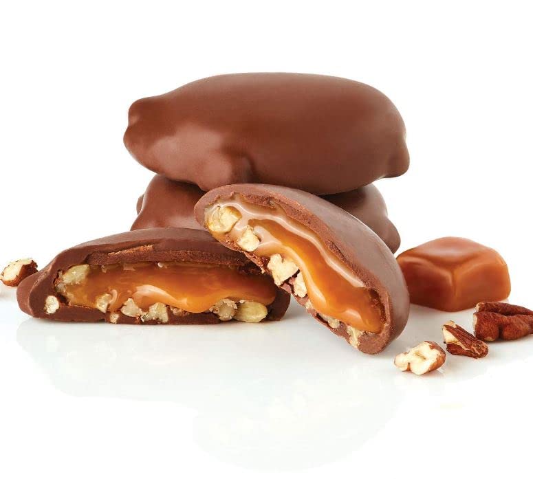 Premium Milk Chocolate Pixies with Caramel & Pecan - 1 LB Box by Munchie Box | Gourmet Candy for Gifts, Parties & Desserts