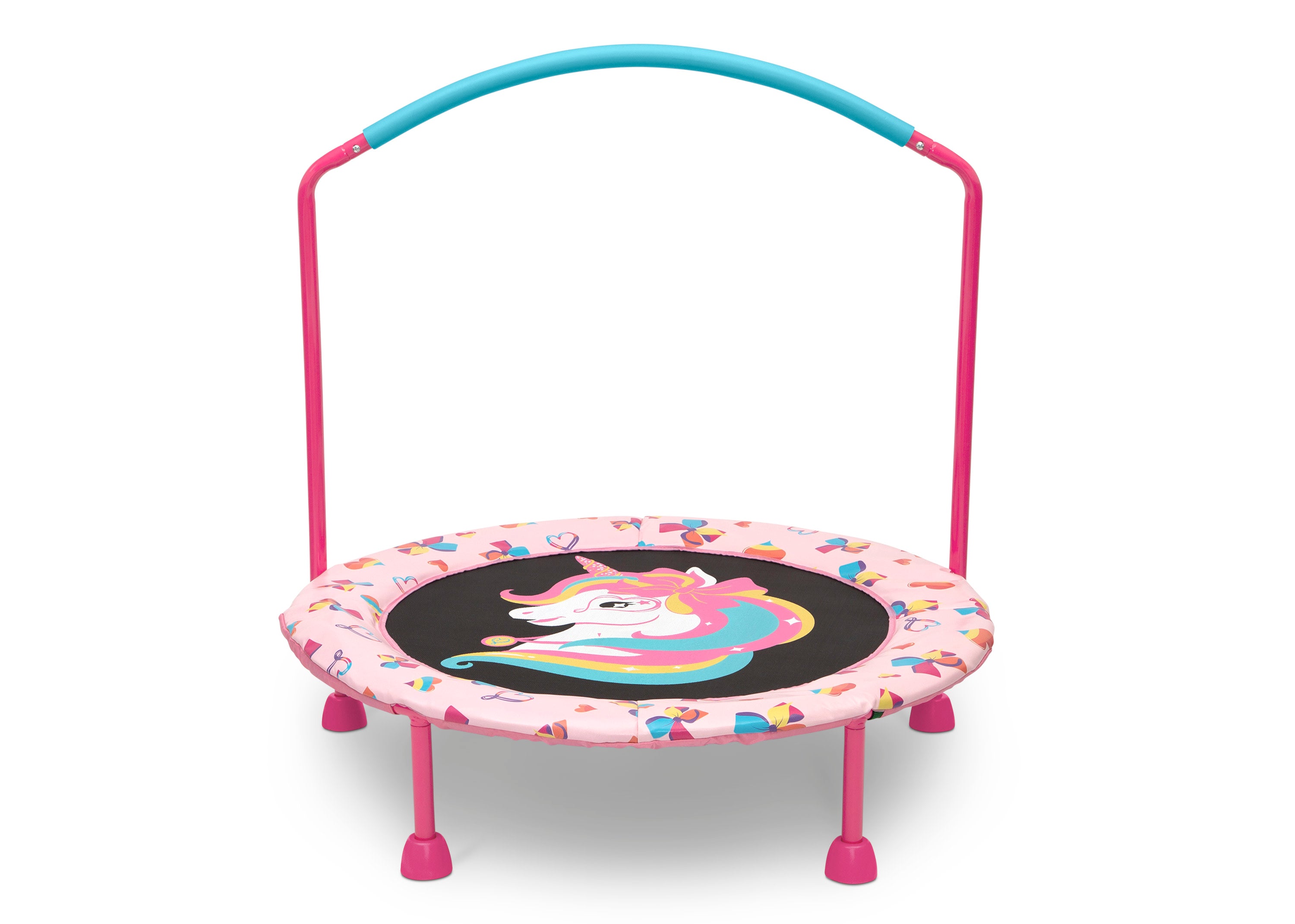 JoJo Siwa 3 Foot Mini Trampoline for Kids - Fun Indoor/Outdoor Exercise & Play - Perfect for Birthday Gifts, Backyard Games & Dance Practice