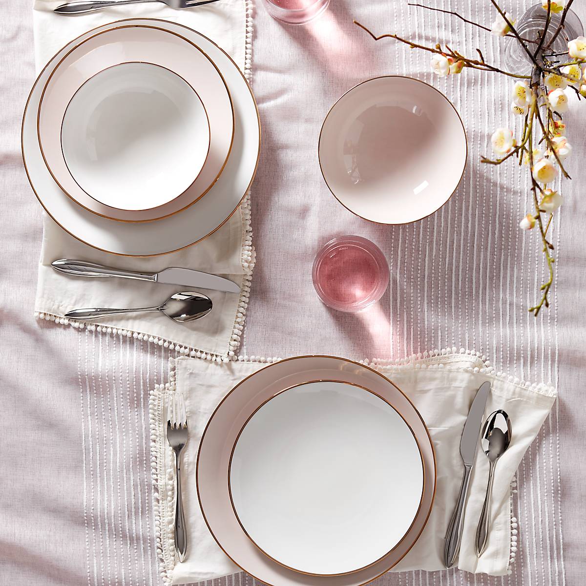 Trianna White Porcelain Dinner Plates Set of 6 - Elegant 10.5 Inch Round Ceramic Plates for Formal Dining, Restaurants & Home Decor - Dishwasher & Microwave Safe