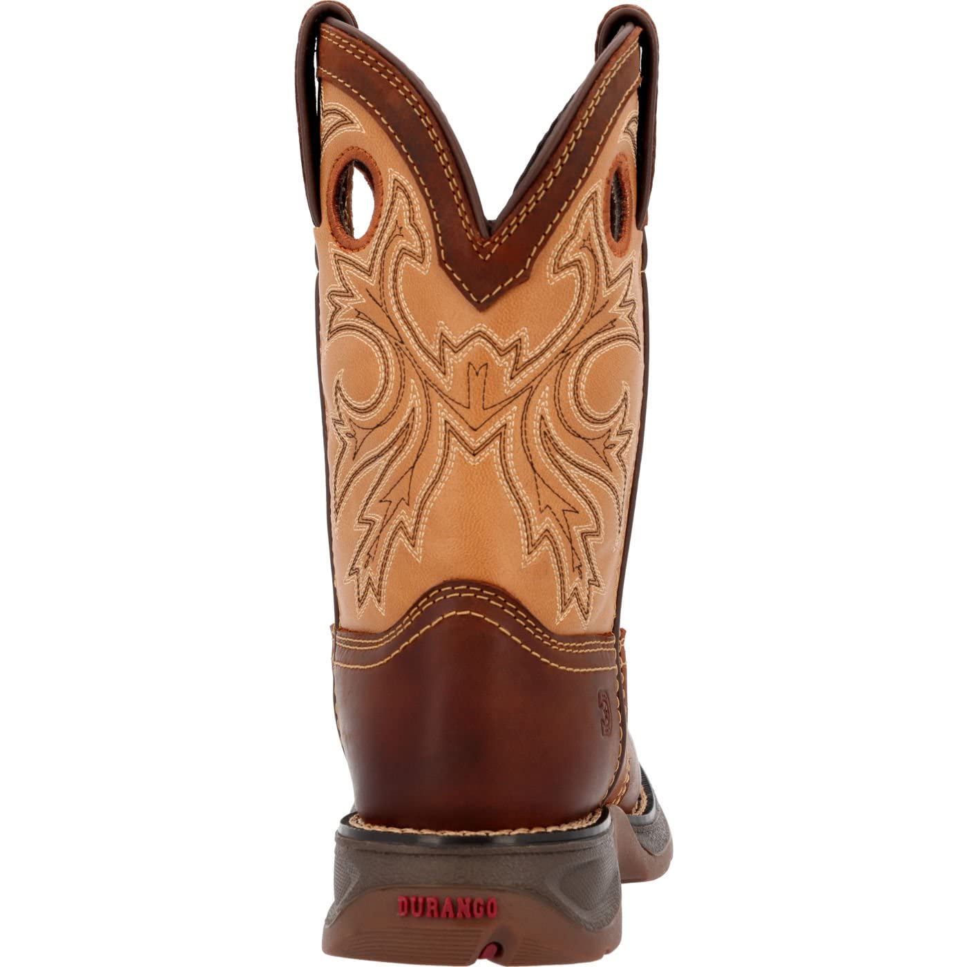 DURANGO Boys DBT0240Y Western Boots - Brown & Tan Cowboy Boots for Kids Size 6.5 Big Kid - Perfect for Rodeo, Horseback Riding & Outdoor Adventures