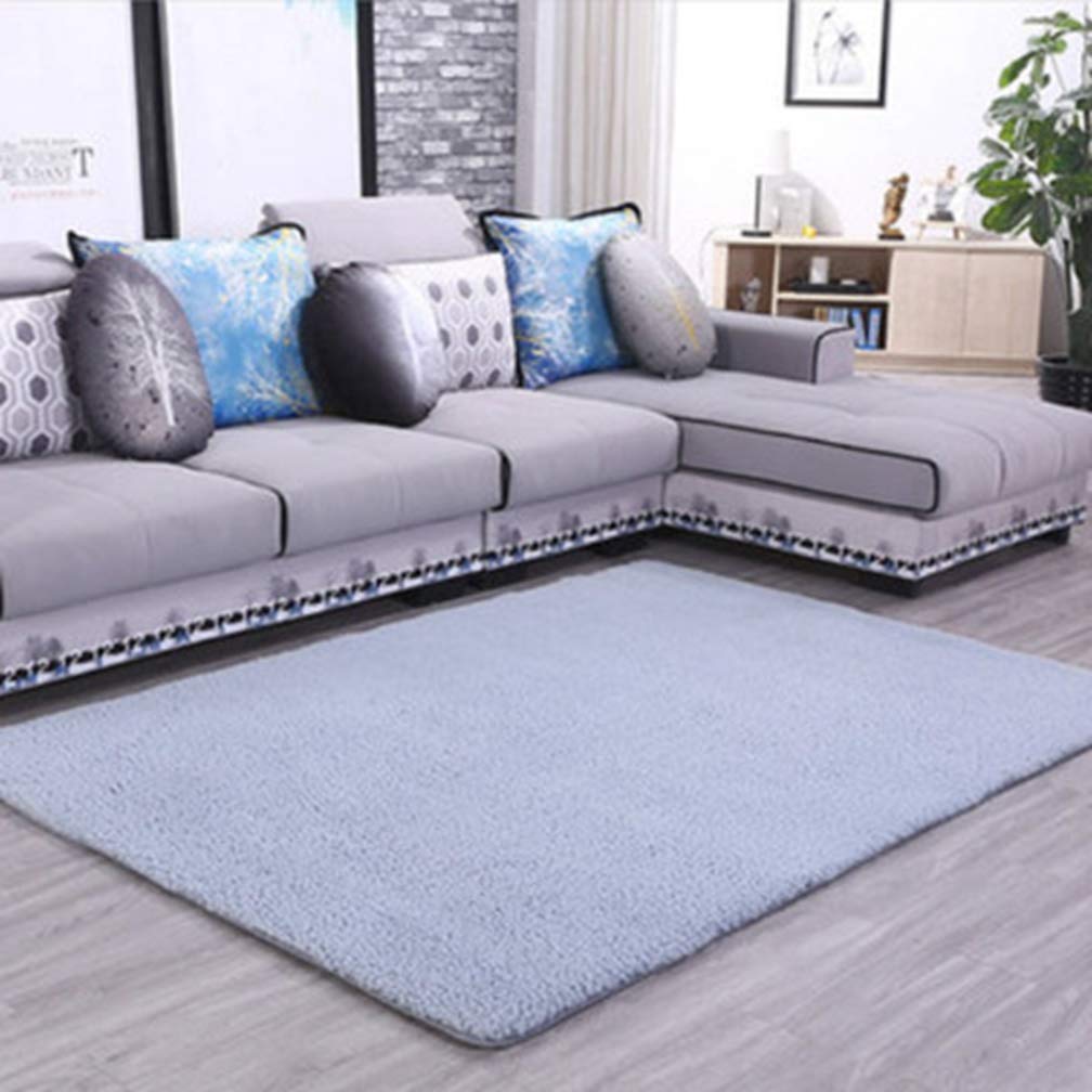 Premium Soft Shag Area Rug - 6.5'x10' Rectangular Plush Carpet for Living Room, Bedroom & Nursery | Non-Slip Indoor/Outdoor Floor Mat | Modern Home Decor in Gray | Perfect for Kids Play Area, Cozy Spaces & High-Traffic Zones