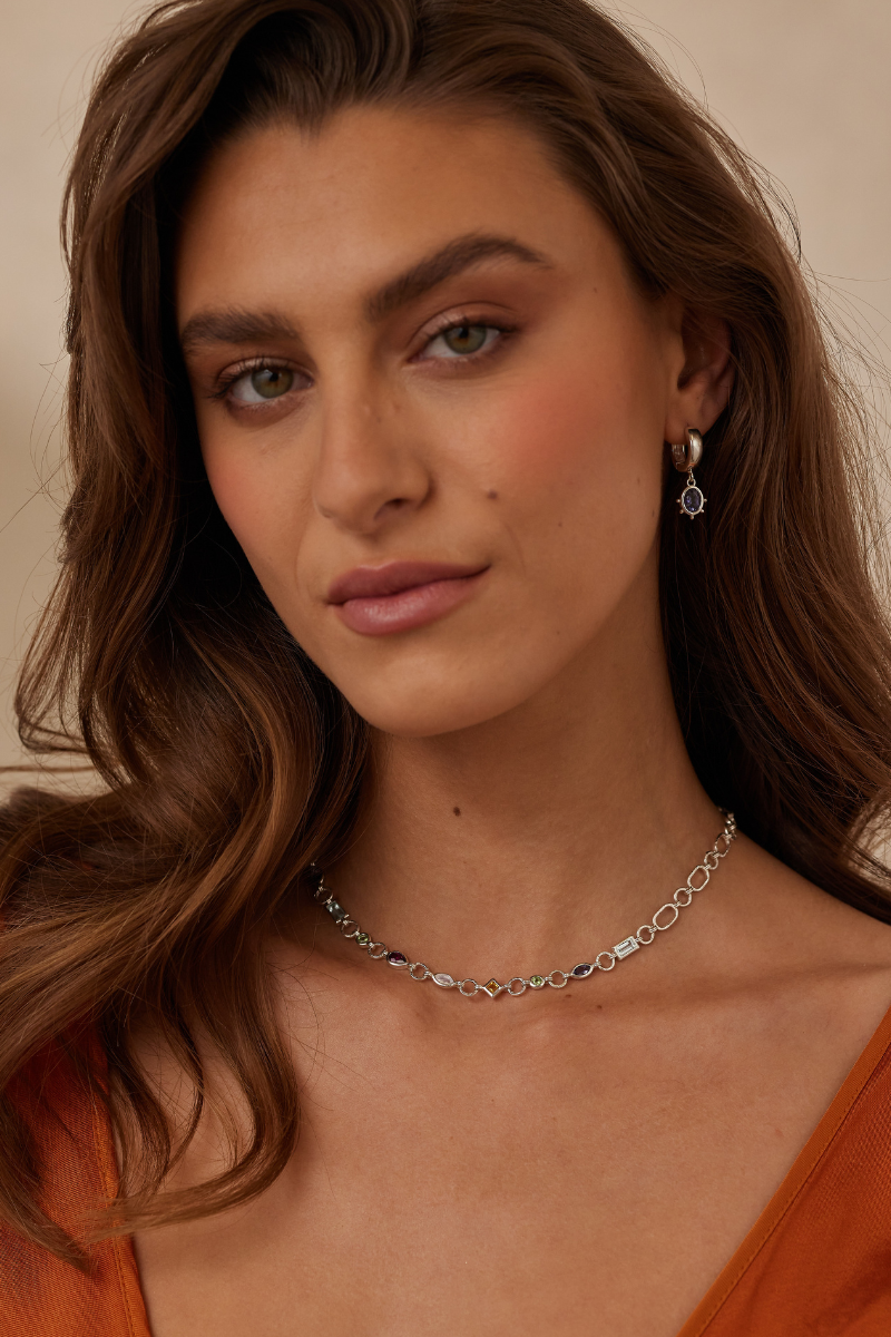 Calypso Silver Necklace for Women - Elegant Sterling Silver Jewelry Gift for Her - Perfect for Parties, Weddings & Everyday Wear