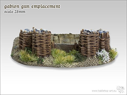 Gabion Gun Emplacement - Heavy Duty Military Sandbag Bunker for Outdoor Defense & Shooting Range Use