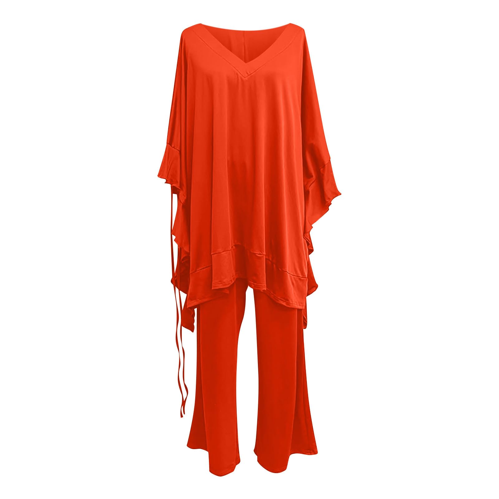 **Plus Size Palazzo Pants for Women - Wide Leg Lounge Pants & Matching Sweater Set | Comfortable Holiday Outfits & Casual Wear for 2024 | Perfect for Relaxing at Home, Travel, and Special Occasions**