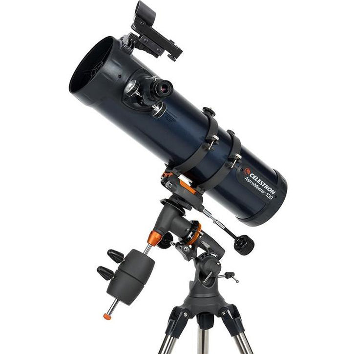 Celestron AstroMaster 130EQ Reflector Telescope for Beginners - 130mm Aperture, Equatorial Mount, Astronomy Starter Kit | Perfect for Stargazing, Moon Observation & Astrophotography