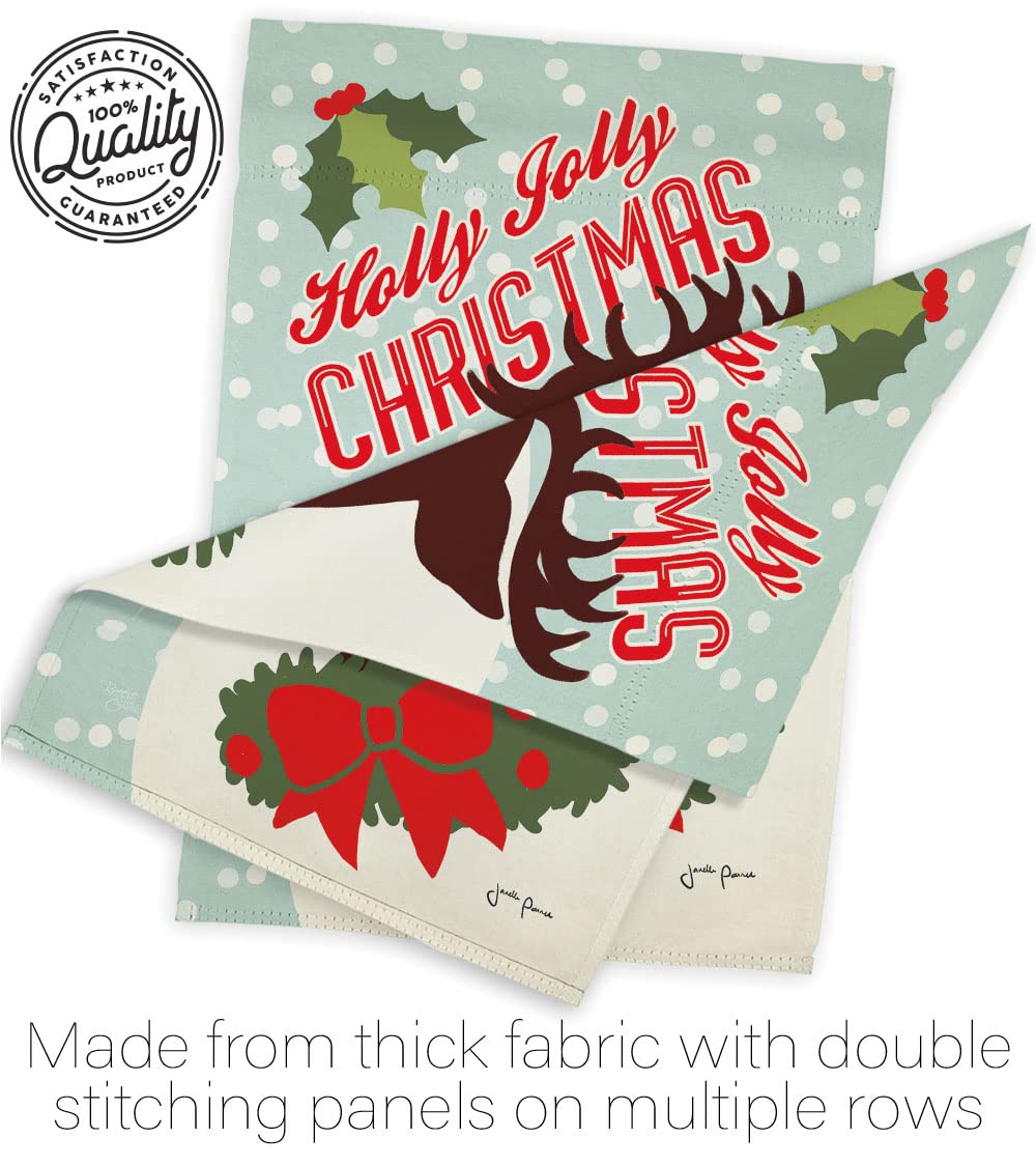 Holly Jolly Christmas Flags Set - 28