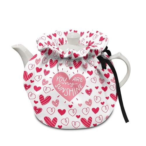 Red Love Heart You Are My Sunshine