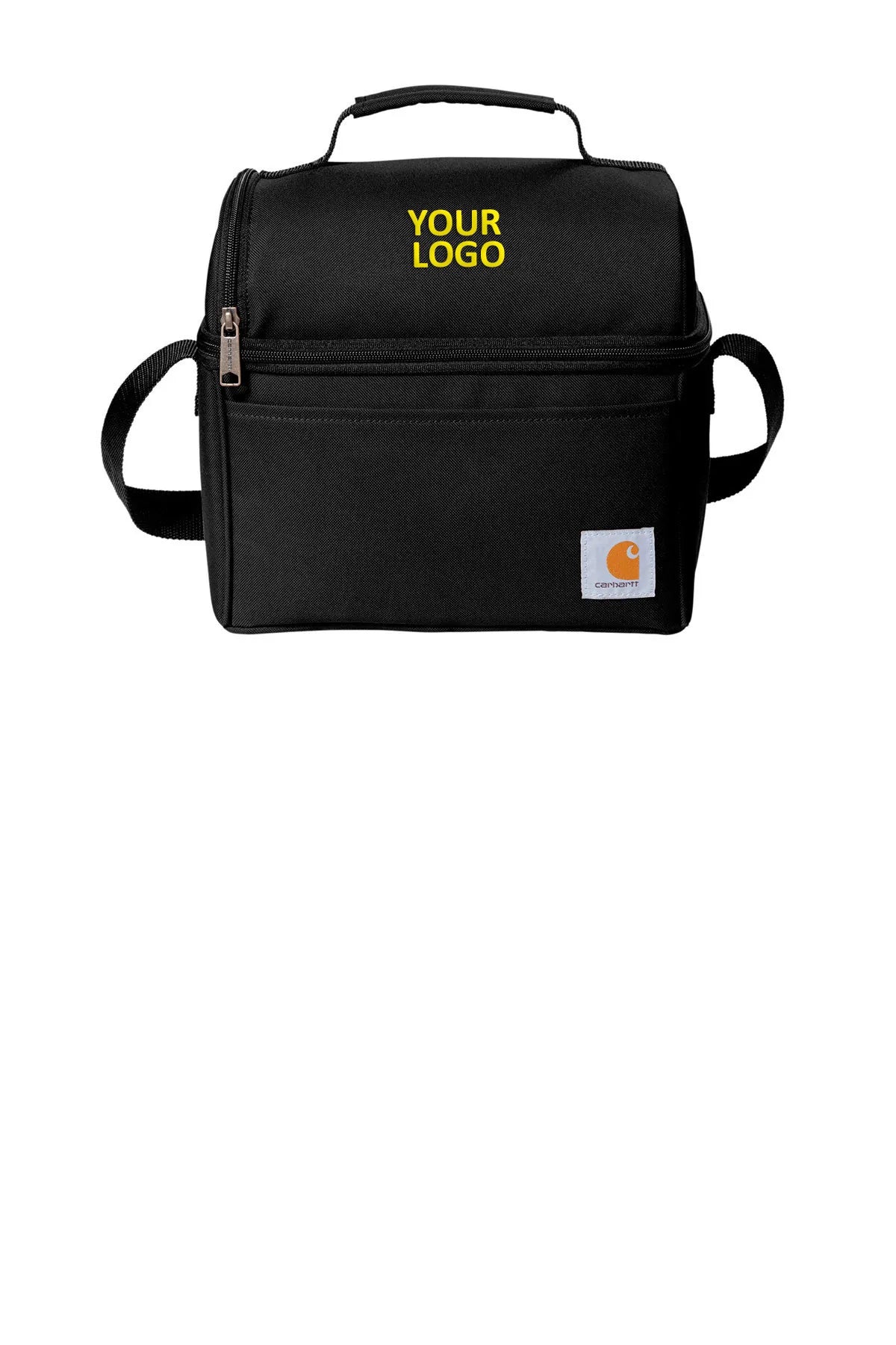 Carhartt 6 Can Insulated Lunch Cooler Bag - Black | Customizable & Durable for Work, Camping & Outdoor Activities
