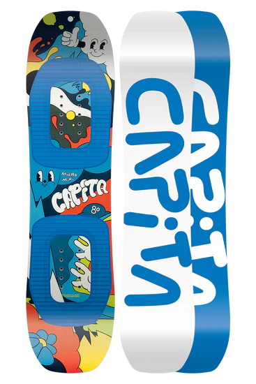 Capita Micro Mini Snowboard 2025 - 100cm Kids Snowboard for Beginners | Perfect for Young Riders & Learning Snowboarding Skills
