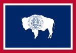 Wyoming State Flag 6x10 Feet - Heavy Duty Nylon Outdoor Flag with Brass Grommets - Perfect for Backyards, Schools, Government Buildings & Patriotic Events