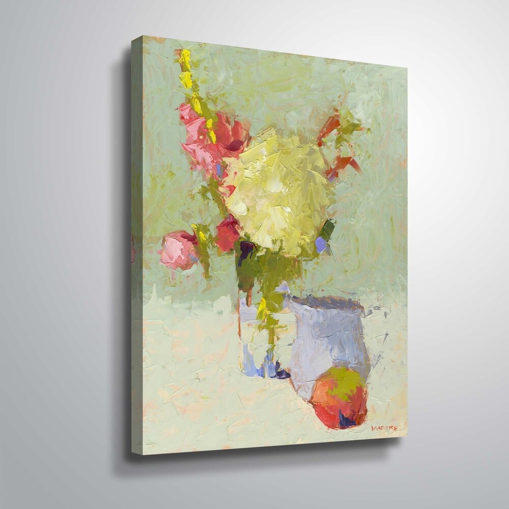 Blue Hydrangea Floral Art Print on Gallery Wrapped Canvas - Perfect for Living Room, Bedroom & Office Wall Decor