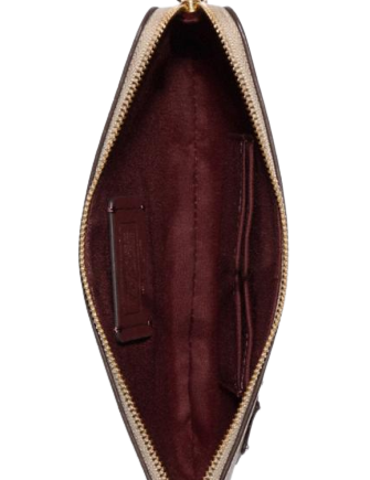 **Coach Disney X Large Corner Zip Wristlet – Signature Canvas with Patches – Perfect for Travel, Shopping & Everyday Use**