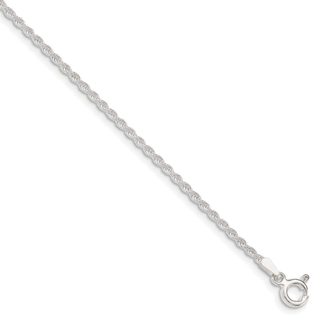 Sterling Silver Solid Heavy Rope Chain Necklace, Bracelet or Anklet - Durable 925 Silver Jewelry for Men & Women - Perfect for Everyday Wear, Gifts & Special Occasions