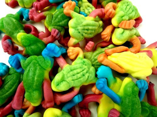 Gummy Frogs Candy 2.2 Pounds - Fun Reptile & Amphibian Shaped Chewy Sweets for Kids Birthday Parties, Halloween Treats & Movie Night Snacks