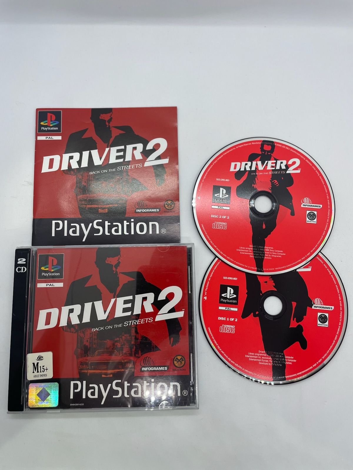 Original PlayStation 1 PS1 Driver 2 Video Game with Manual - PAL Version for Classic Gaming & Retro Collectors | Perfect for Nostalgic Play & Display