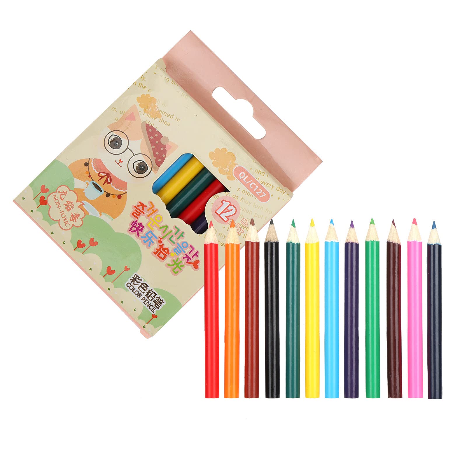 Vibrant Colored Pencils Set - 36 Premium Mini Drawing Pencils for Kids & Artists | Durable Art Supplies for Sketching, Coloring Books & School Projects