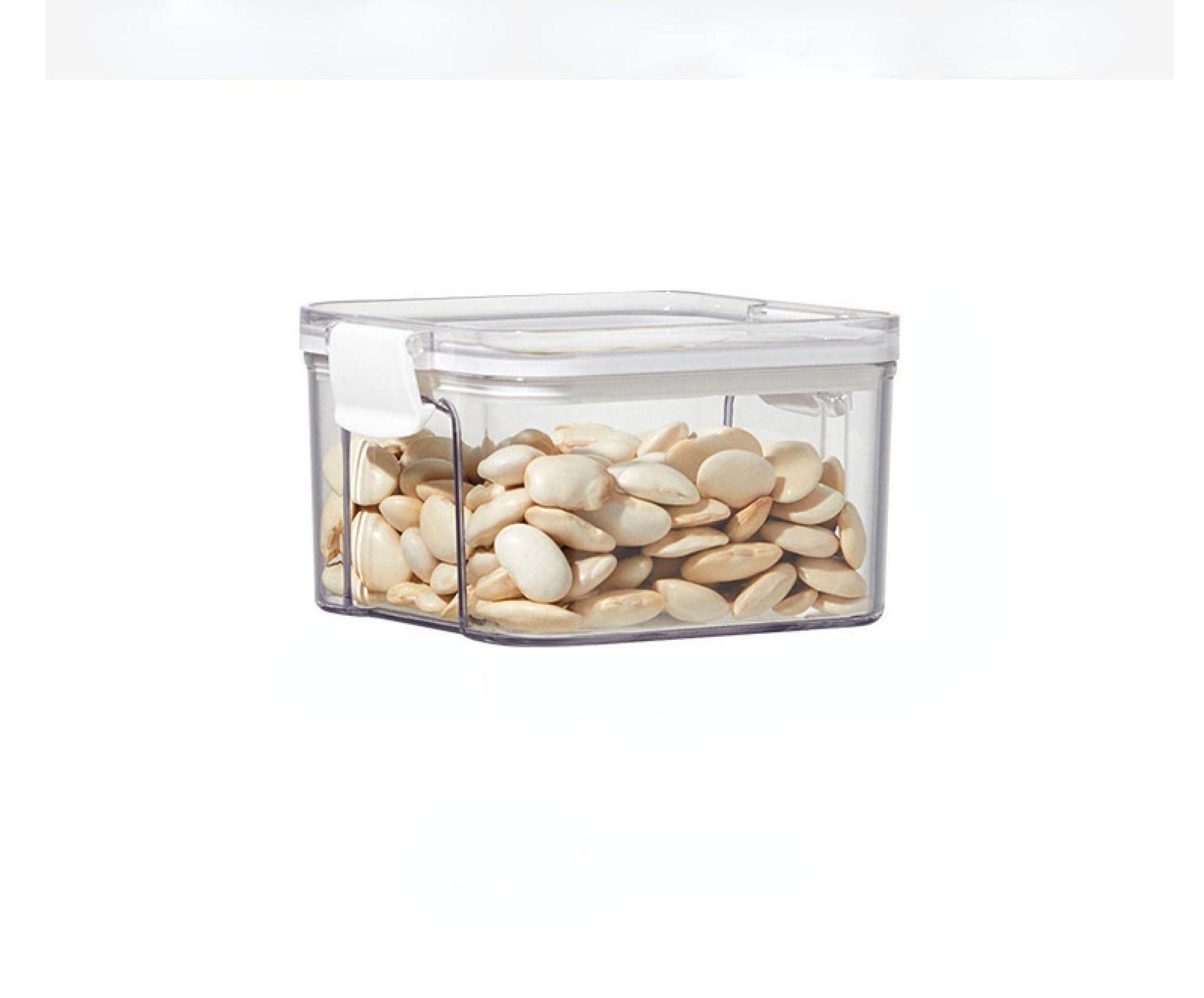 Tagdodo 460ml Square Airtight Food Storage Containers - Transparent Plastic Kitchen Canisters for Cereals, Snacks, Spices | Perfect for Pantry Organization & Meal Prep