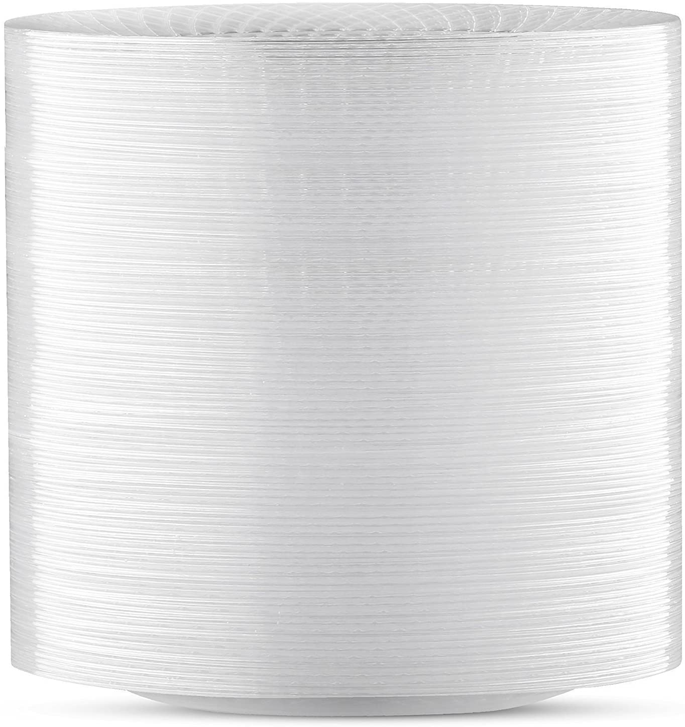 **Prestee 102 Clear Plastic Plates Disposable - 6.25-inch Heavy Duty Hard Plastic Plates for Party, Elegant Round Cake, Dessert, Salad, Appetizer, Dinner - Perfect for Holiday Parties, Weddings, BBQs & Picnics**
