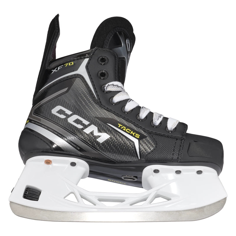 CCM Tacks XF70 Junior Ice Hockey Skates - Lightweight & Durable for Youth Hockey Players - Perfect for Ice Rink Training & Games