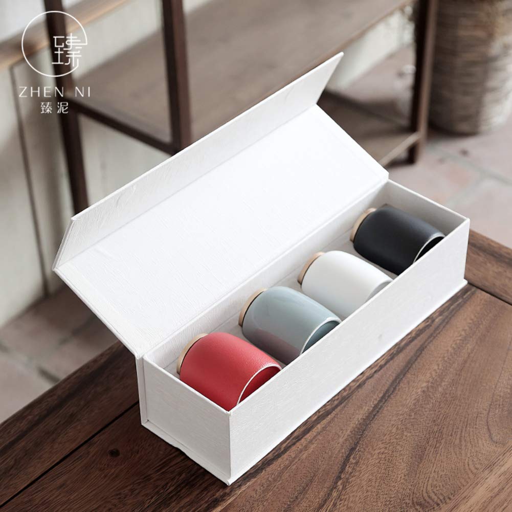 Ceramic Coffee Sugar Tea Storage Canister - 1 Piece Kitchen Organizer for Food Storage (3x2.8 Inch, Gray) | Perfect for Pantry, Coffee Station & Kitchen Counter Organization