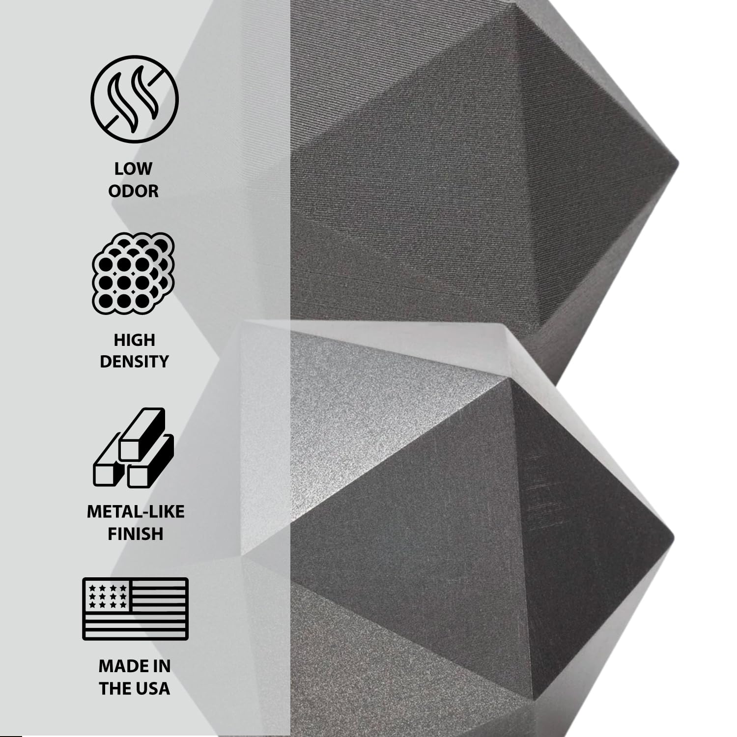 Protopasta Stainless Steel Filled PLA 3D Printer Filament - 2kg Spool | High Metal Content (60%) Composite Filament for Smooth Polishing & Patina Effects | Perfect for Jewelry, Home Decor & Industrial Prototyping