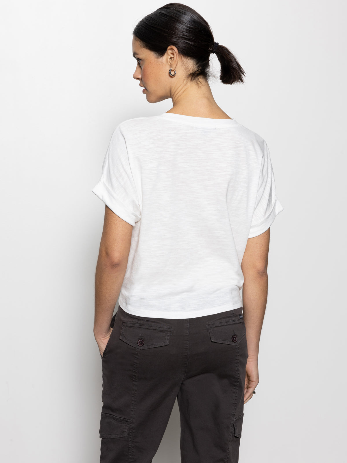 All Day Comfort Tie-Dye T-Shirt for Women - Soft White Cotton Tee - Perfect for Casual Wear, Yoga & Everyday Outfits