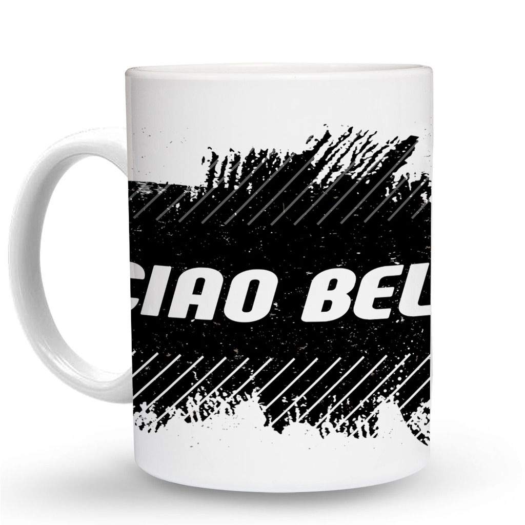 CIAO BELLA - 11 Oz. Ceramic Coffee Mug with Handle, Elegant Italian Design for Espresso, Latte & Tea - Perfect for Home, Office & Gifts #B20