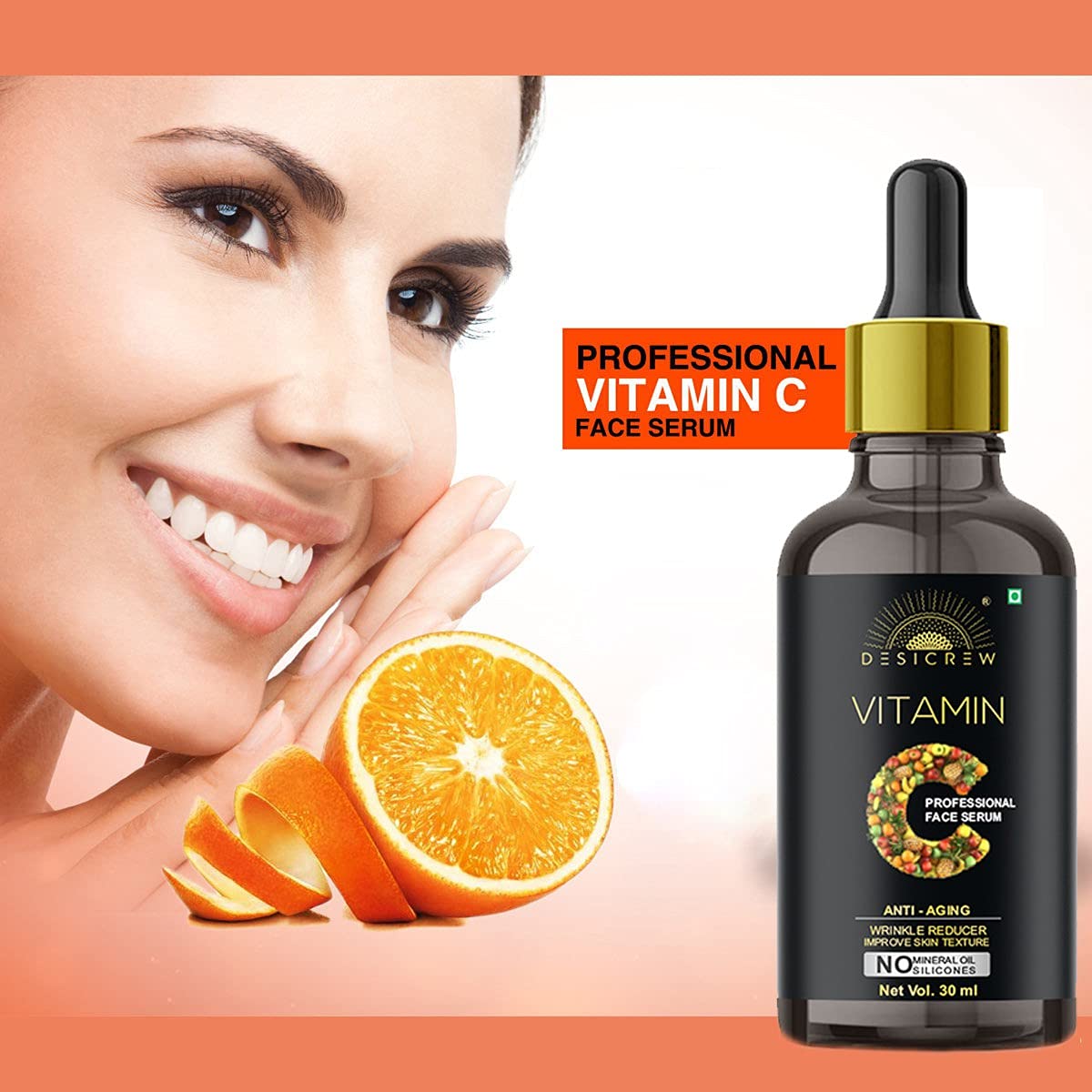Professional Vitamin C & E Face Serum for Brighter, Healthier Skin - Extra Whitening, Pack of 2 (60ml) | Anti-Aging, Dark Spot Treatment, Daily Skincare Routine