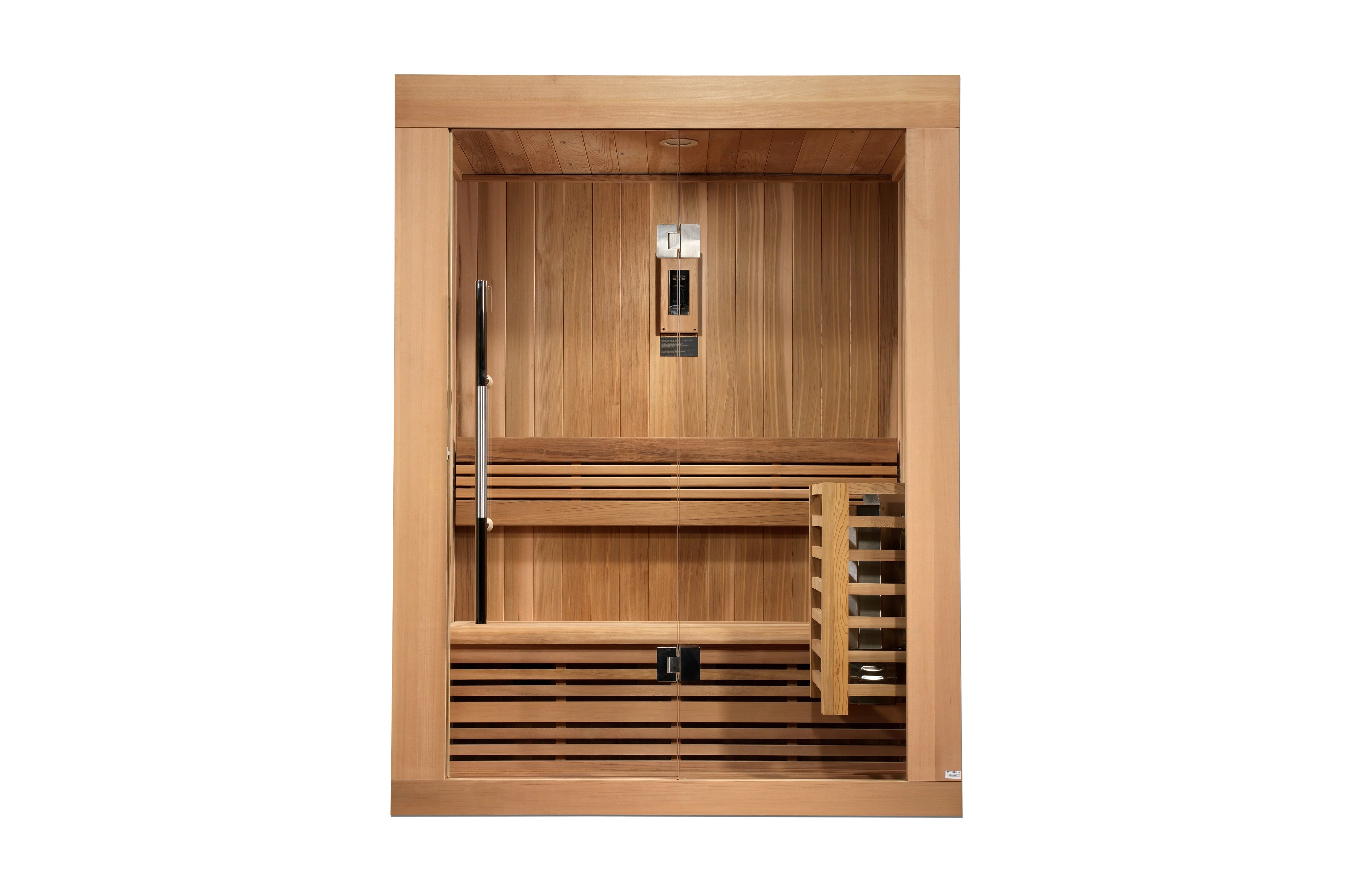 Golden Designs Sundsvall 2-Person Indoor Outdoor Traditional Sauna - Perfect for Home Relaxation & Backyard Spa Experience