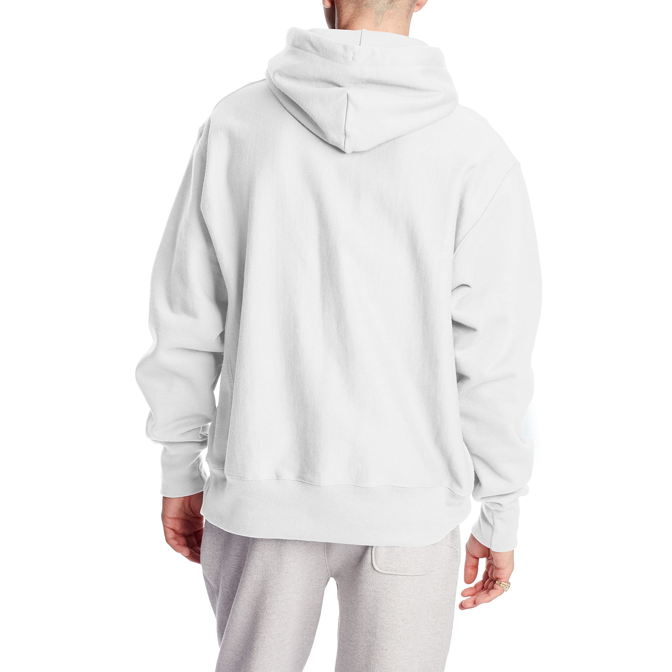 Champion Men's Reverse Weave Pullover Hooded Sweatshirt - Premium Comfort Cotton Hoodie with Left Chest Logo - Perfect for Gym, Casual Wear & Outdoor Activities