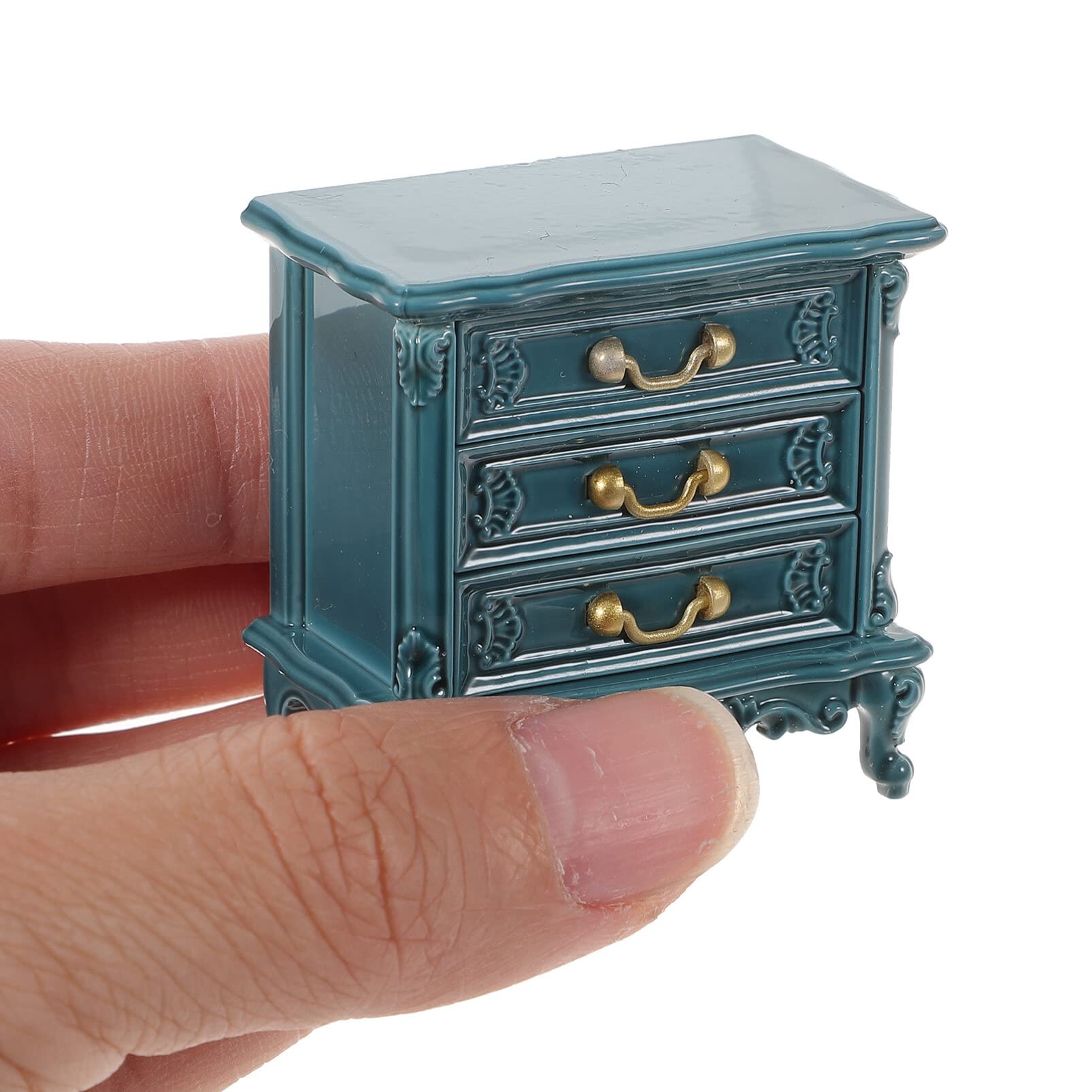 Vintage Wooden Mini Dresser - Dollhouse Furniture for Tiny House Storage