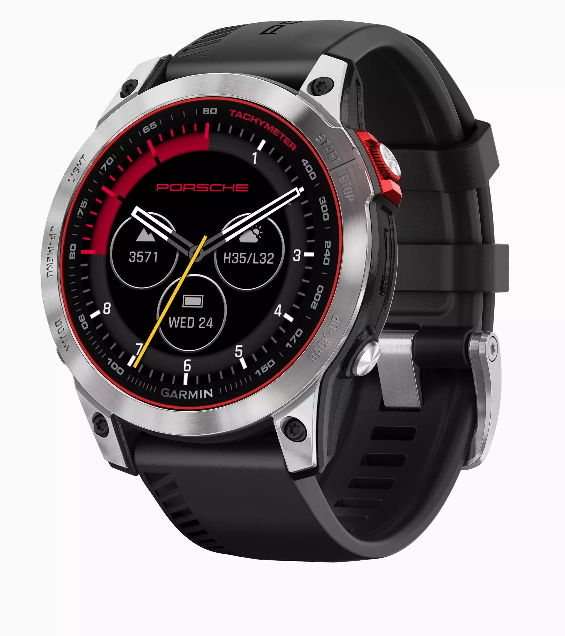 Porsche x Garmin Epix 2 Premium Smartwatch - GPS, Heart Rate Monitor, AMOLED Display - Perfect for Driving, Sports & Outdoor Adventures