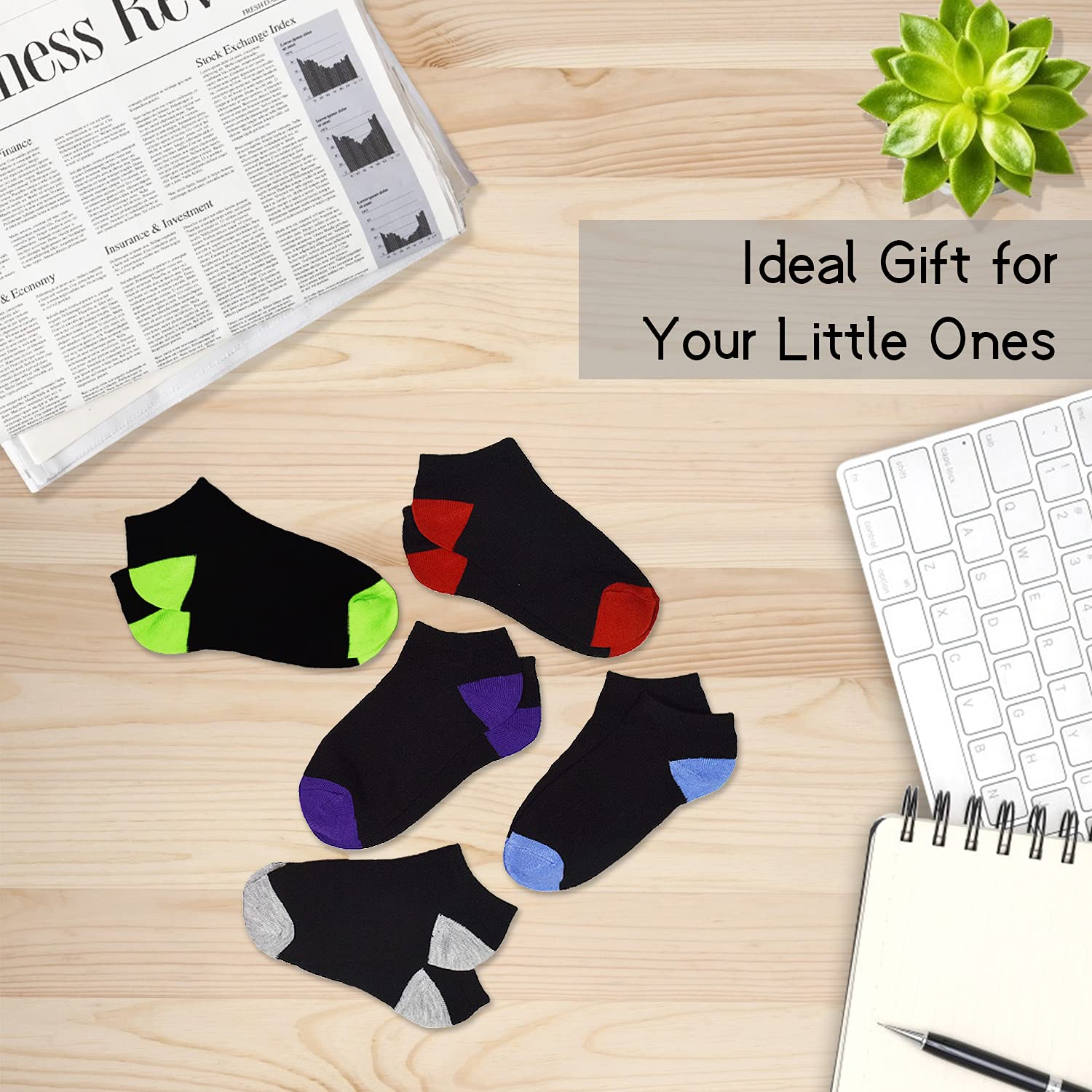 25 Pairs Kids Socks for Boys & Girls (0-14 Years) - Soft Cotton Toddler Ankle Socks Set - Perfect for School, Sports & Everyday Wear