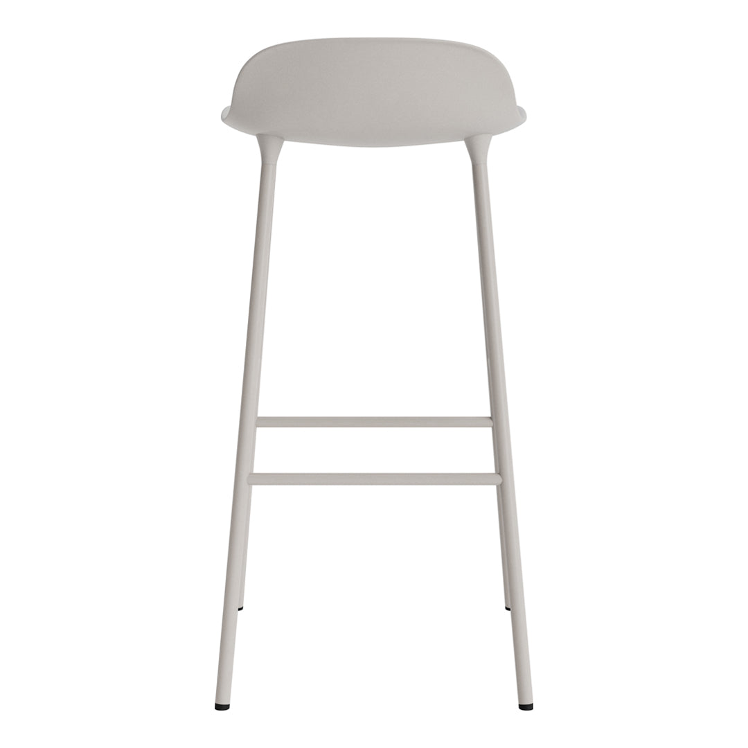 Modern Metal Bar Stools with Form Design - Adjustable Height Counter Stools for Kitchen, Dining & Home Bar - Industrial Style Seating for Restaurants & Cafes