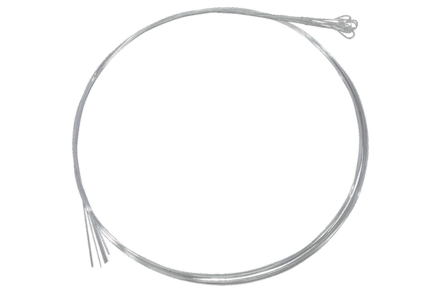 Folkcraft® Plain Steel Guitar Strings with Loop Ends - Pack of 12 (0.011 Gauge) for Acoustic & Electric Guitars - Perfect for Beginners, Practice & Live Performances