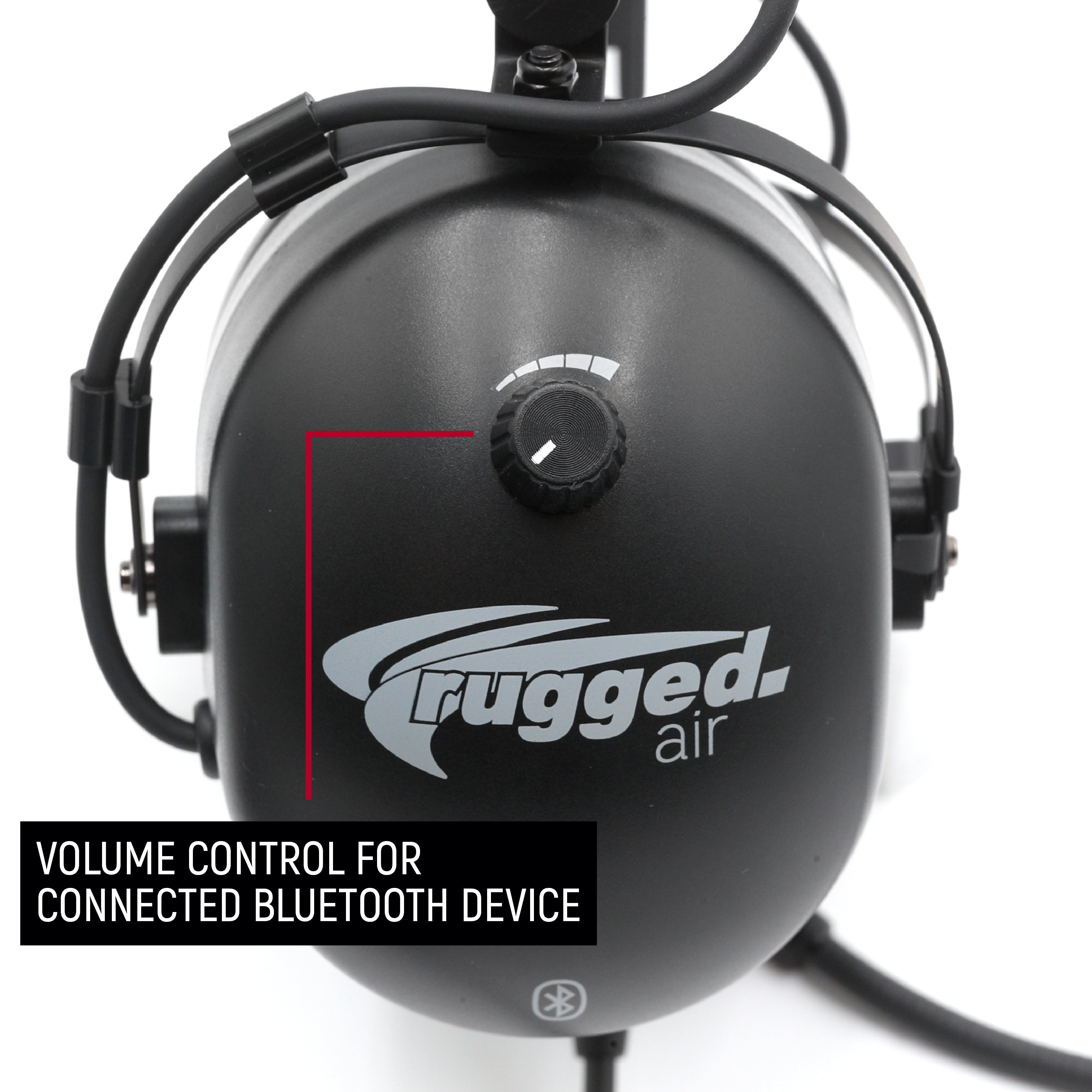 RA210 BT Bluetooth Aviation Headset - Noise Cancelling, Pilot Headphones for General Aviation, Flying, Training & Cockpit Use