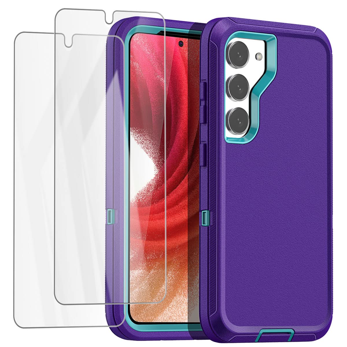 Rugged Heavy Duty Samsung Galaxy S23 Plus Case with Screen Protector - Military Grade Shockproof & Drop Protection for Samsung S23 Plus 5G - Perfect for Outdoor Adventures, Construction Work & Extreme Sports