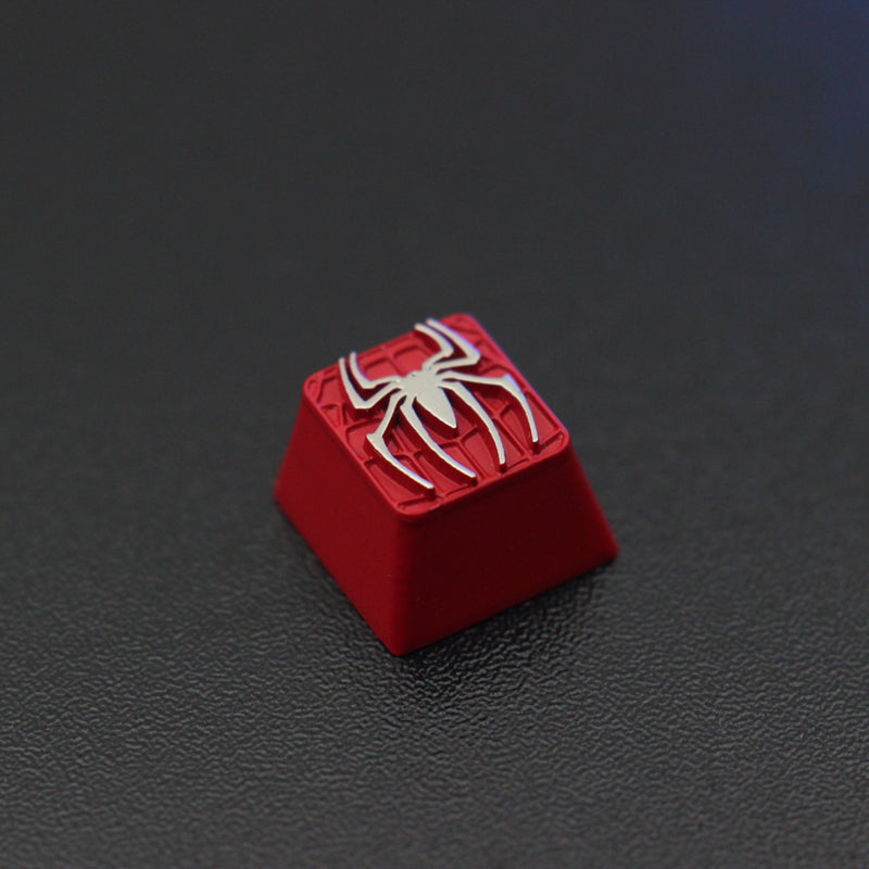 Marvel Avengers Spider-Man Mechanical Keyboard - Zinc Alloy Metal Keycaps with Embossed Design for Gaming & Typing | Perfect for PC Gamers, Marvel Fans & Office Work