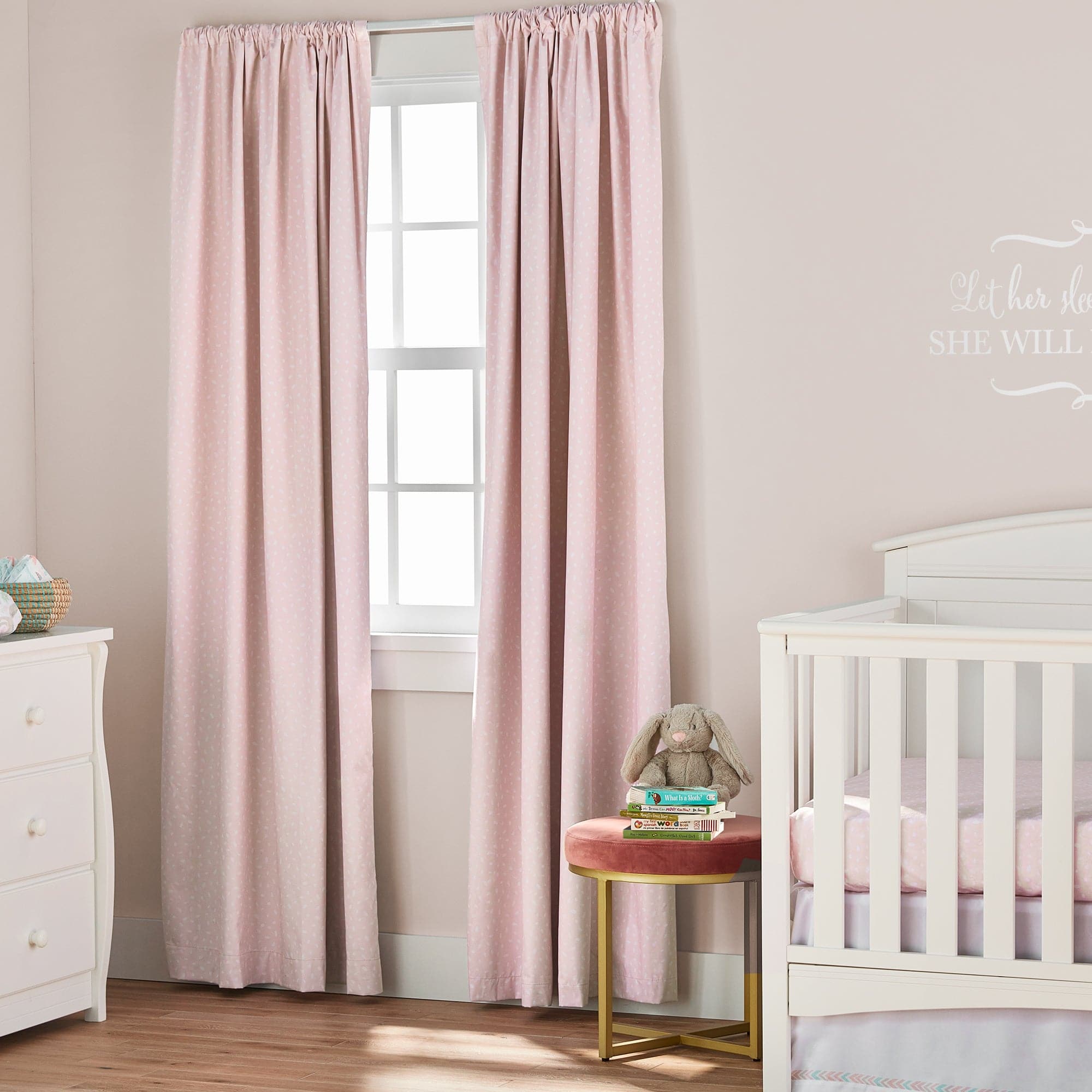 Pixie Fox Geo Blackout Window Curtain Panel - Blackout Curtains for Bedroom, Living Room & Nursery - Light Blocking Thermal Insulated Drapes for Better Sleep & Energy Efficiency