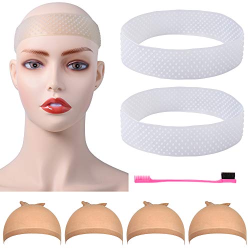 Non-Slip Transparent Silicone Wig Grip Band for Women - Invisible Hair Accessory for Secure Wig Hold During Workouts, Cosplay & Daily Wear