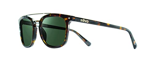 Tortoise Shell and Gold Frame With Smoky Green Lens