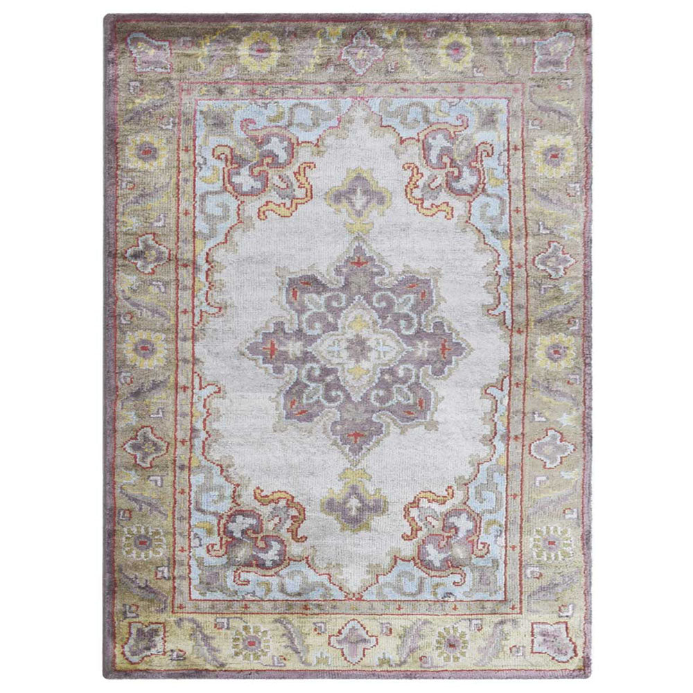 Hand Knotted Hypnotic Rug - Premium Bohemian Style Area Rug for Living Room, Bedroom, or Meditation Space - Soft & Durable Home Decor