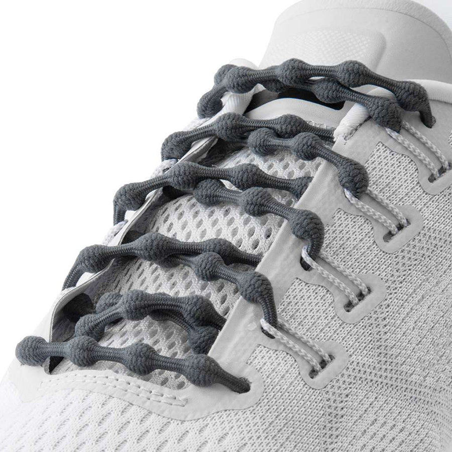 No Tie Elastic Shoe Laces - 9 Inch Adjustable Bungee Laces for Sneakers, Running Shoes & Casual Shoes - Perfect for Kids, Adults & Seniors with Mobility Issues - Ideal for Sports, Work & Daily Wear