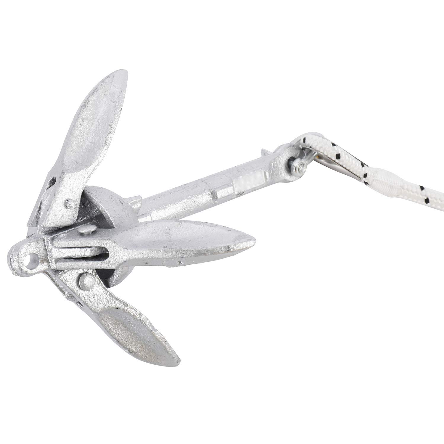 NovelBee 3.5lb Kayak Folding Anchor with Hooks, Buoy Ball & 5/16