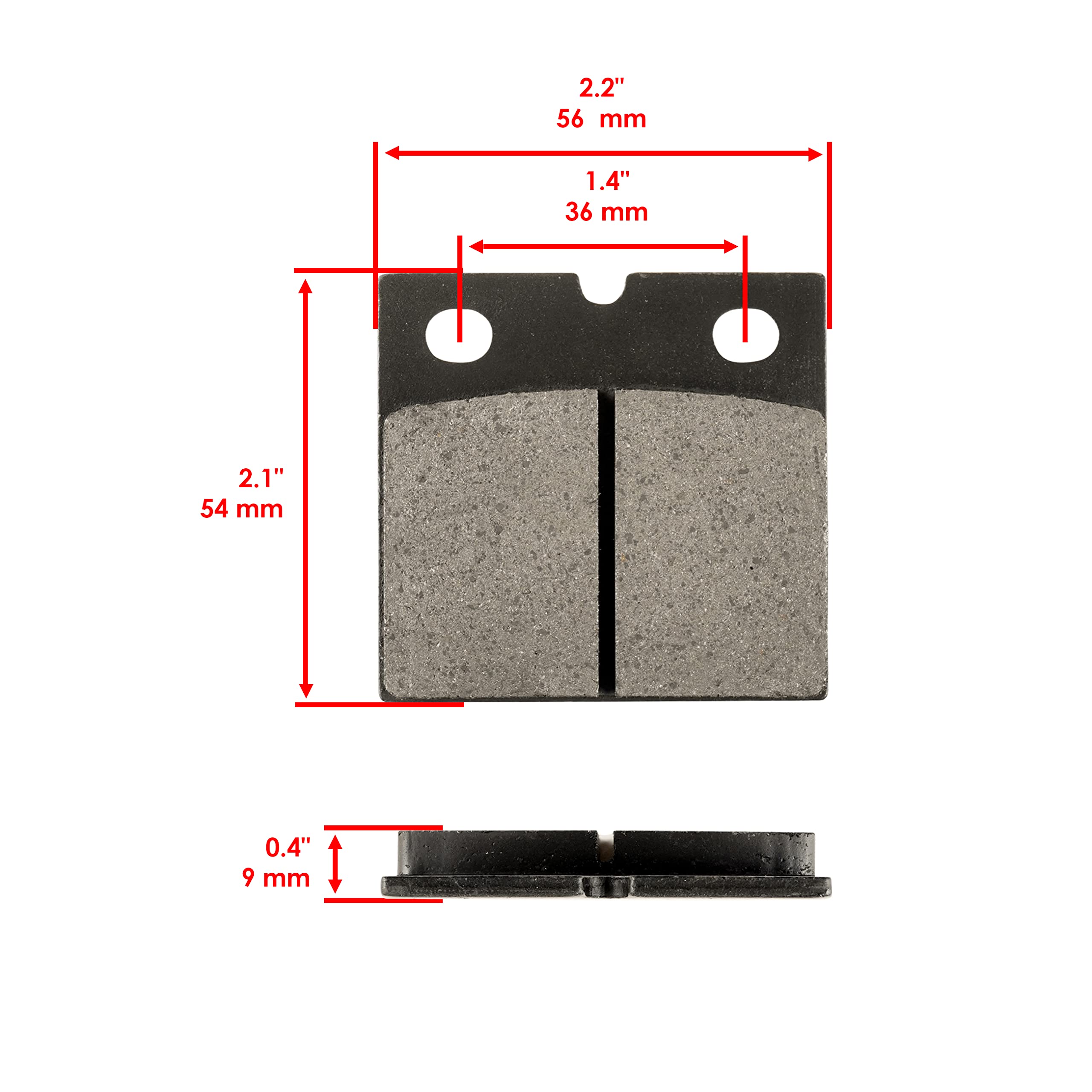 Caltric Front Brake Pads for BMW R80 R-80 R80 Motorcycle (1981-1986) | High-Performance Braking | Perfect for City Commuting & Touring Rides
