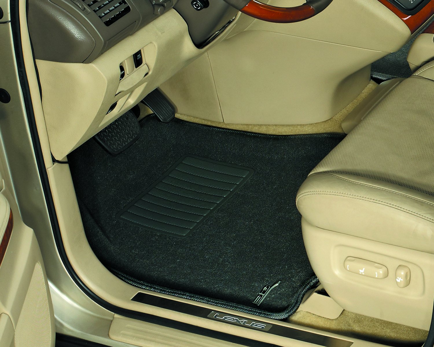 3D MAXpider Custom Fit CLASSIC All-Weather Floor Mats for AUDI A3 (8PA) 2006-2013 - Front Row, Black - Durable, Non-Slip Car Mats for Protection & Easy Cleaning - Perfect for Daily Commute, Road Trips & Winter Weather