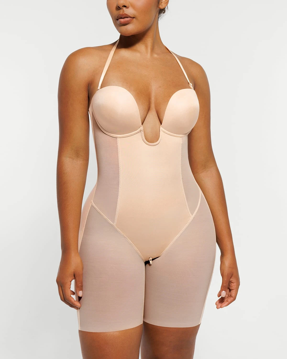 AirSlim® Deep Plunge Butt Lifting Shaping Bodysuit - Tummy Control Shapewear for Women, Seamless Body Shaper for Instant Curves - Perfect for Dresses, Parties & Special Occasions