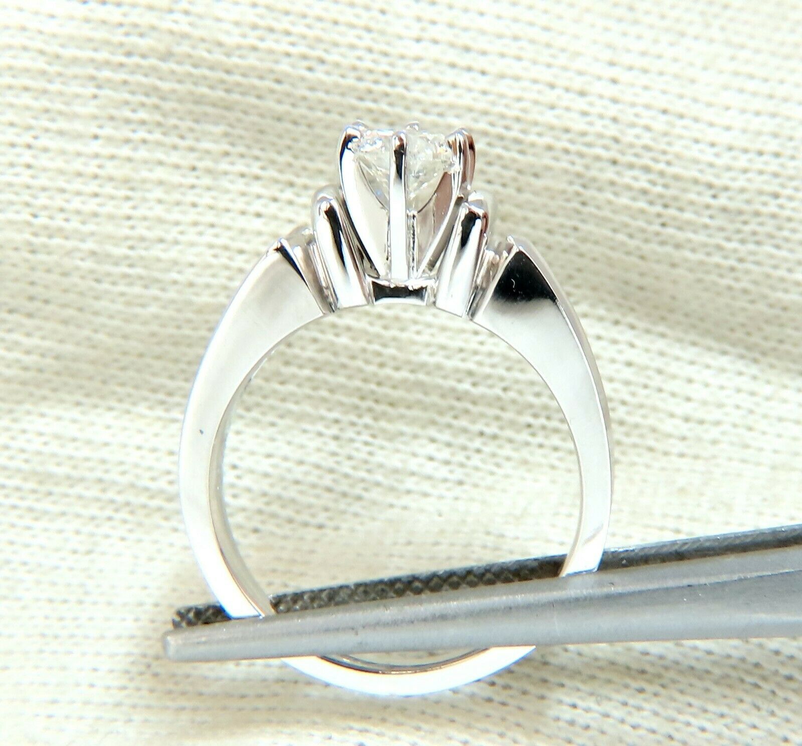 0.87ct Natural Round Diamond Engagement Ring 14K White Gold - Perfect for Proposals, Anniversaries & Special Occasions