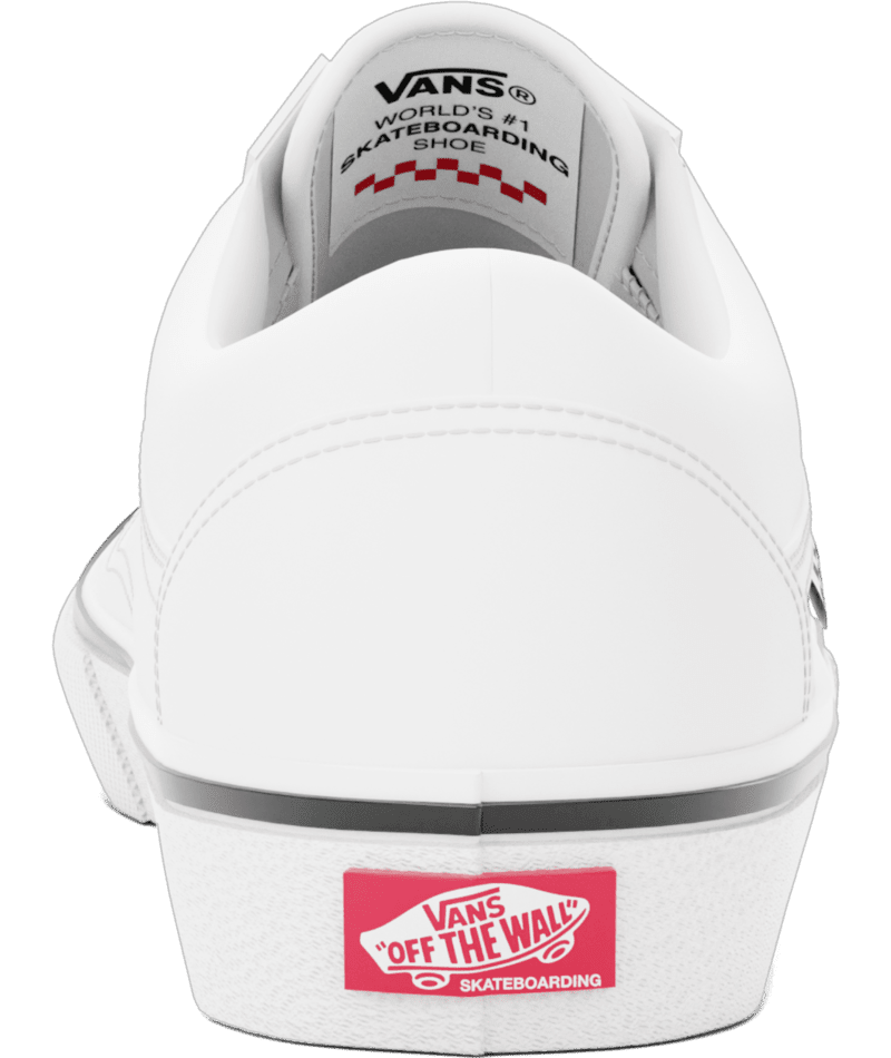 Vans Old Skool Classic Skate Shoes - Genuine Leather Sneakers in White for Men & Women | Perfect for Skateboarding, Streetwear & Casual Fashion